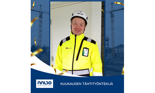 Teemu Semenoff, Aaltovoiman tähtityöntekijä, työvaatteissa rakennustyömaalla